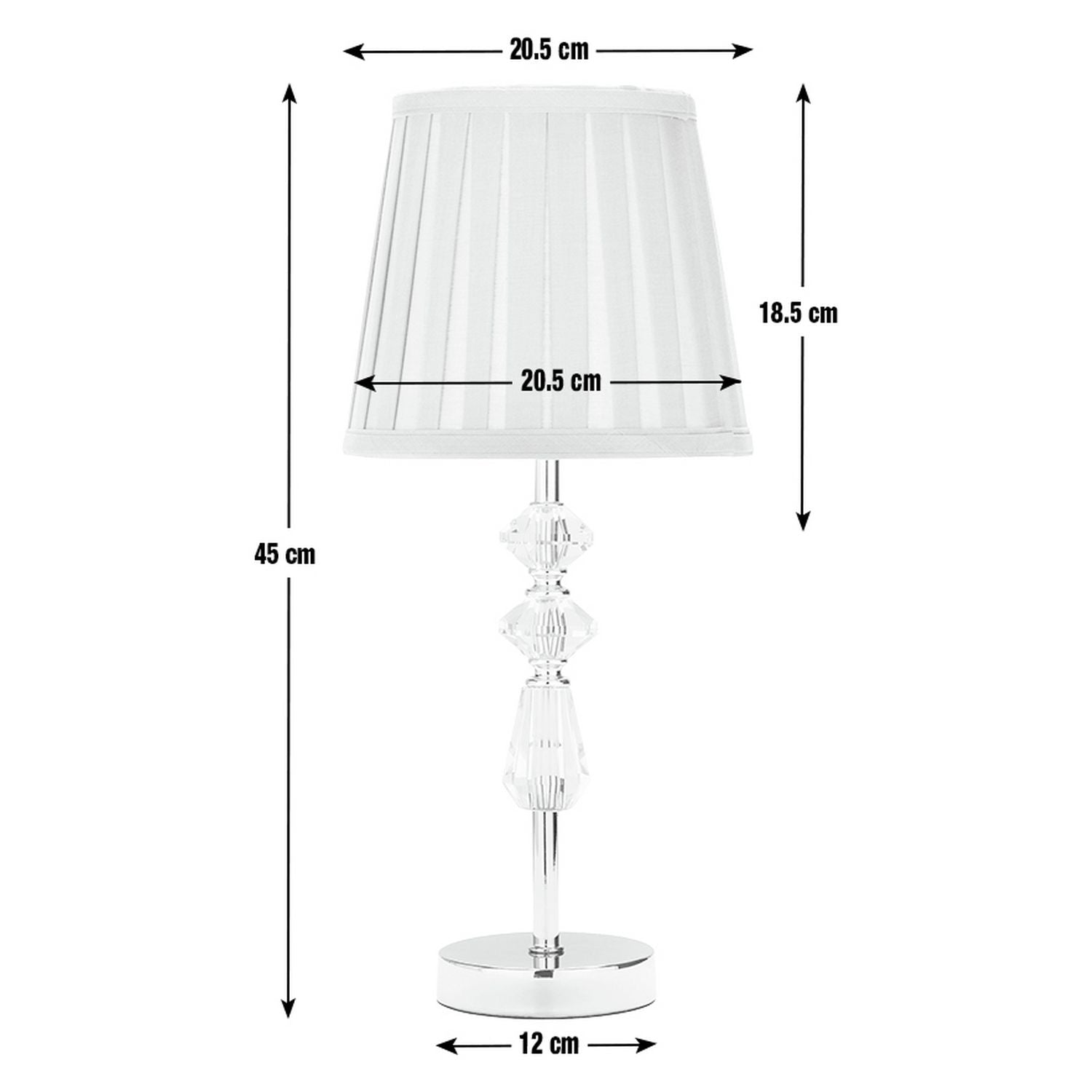 Argos Home Kilmore grey pleated table lamp - British product