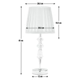 Argos Home Kilmore grey pleated table lamp - British product
