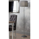 Argos Home Kilmore grey floor lamp with pleated shade, imported from the UK