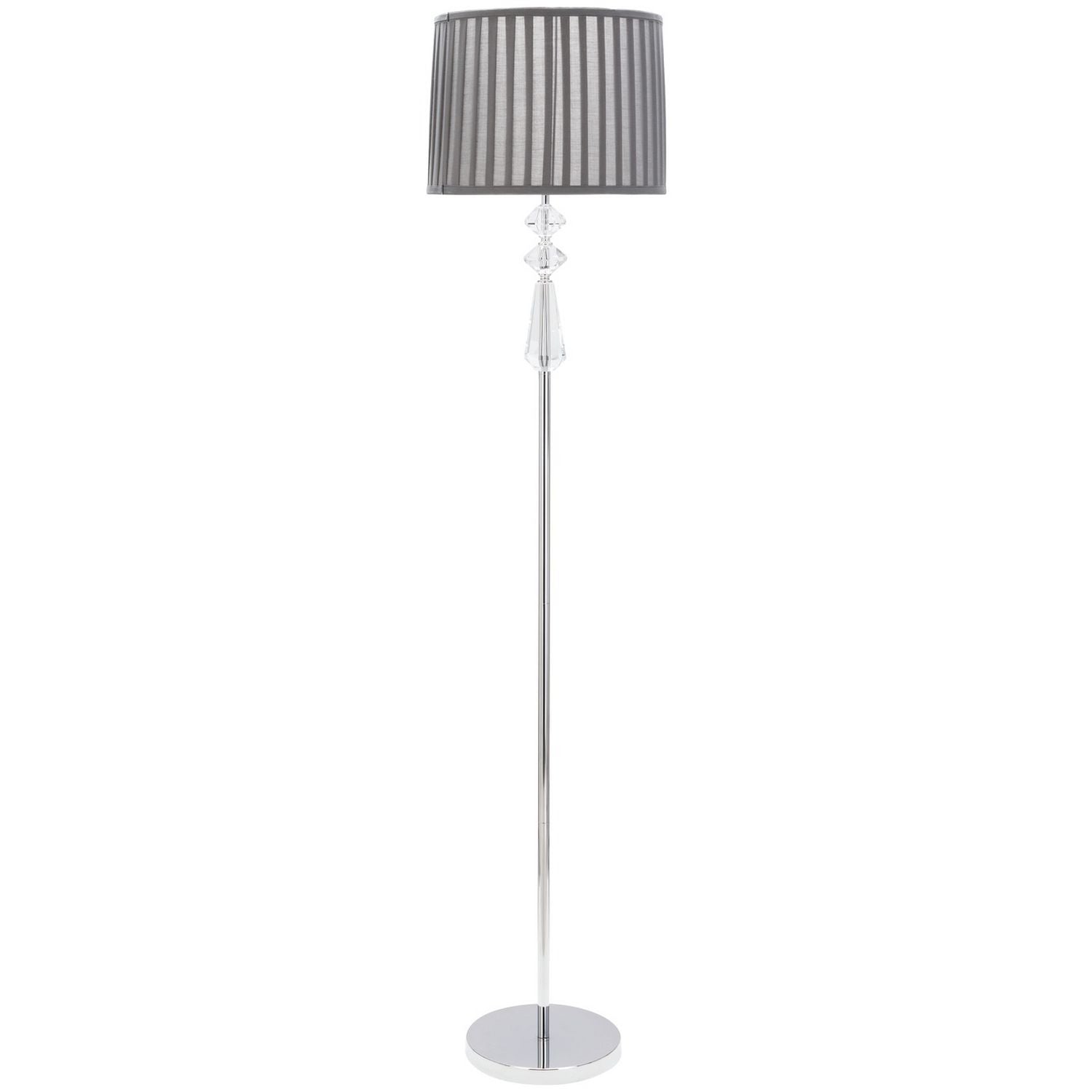 Argos Home Kilmore grey floor lamp with pleated shade, imported from the UK