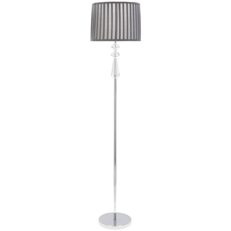 Argos Home Kilmore grey floor lamp with pleated shade, imported from the UK