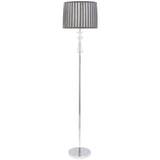 Argos Home Kilmore grey floor lamp with pleated shade, imported from the UK