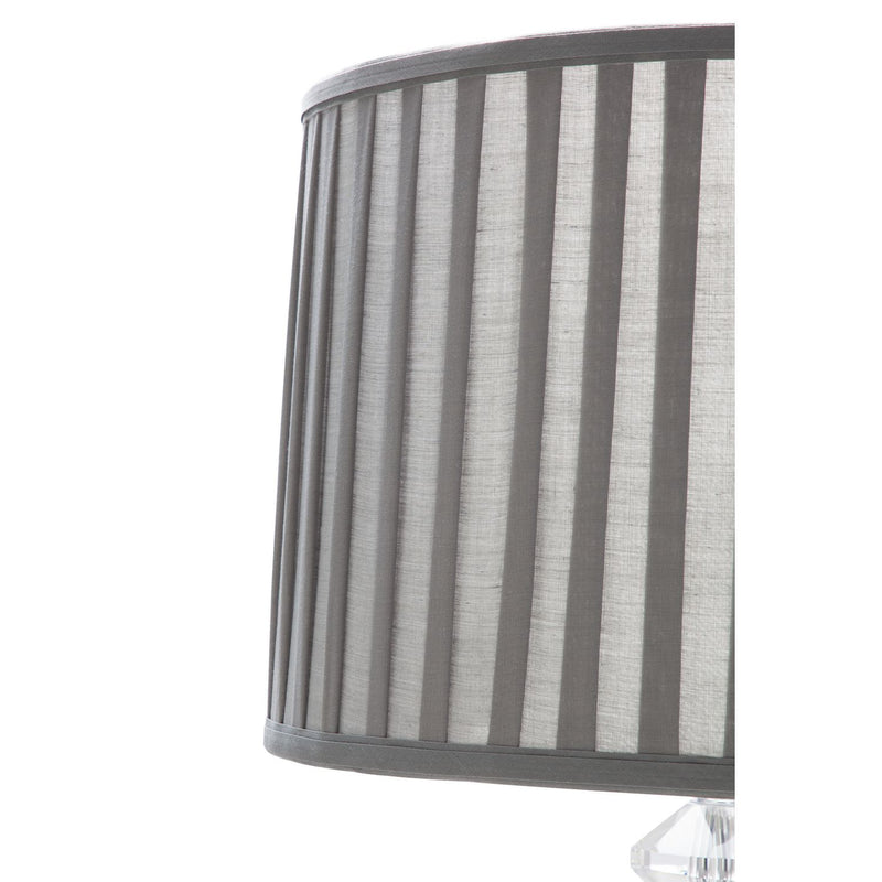 Argos Home Kilmore grey floor lamp with pleated shade, imported from the UK