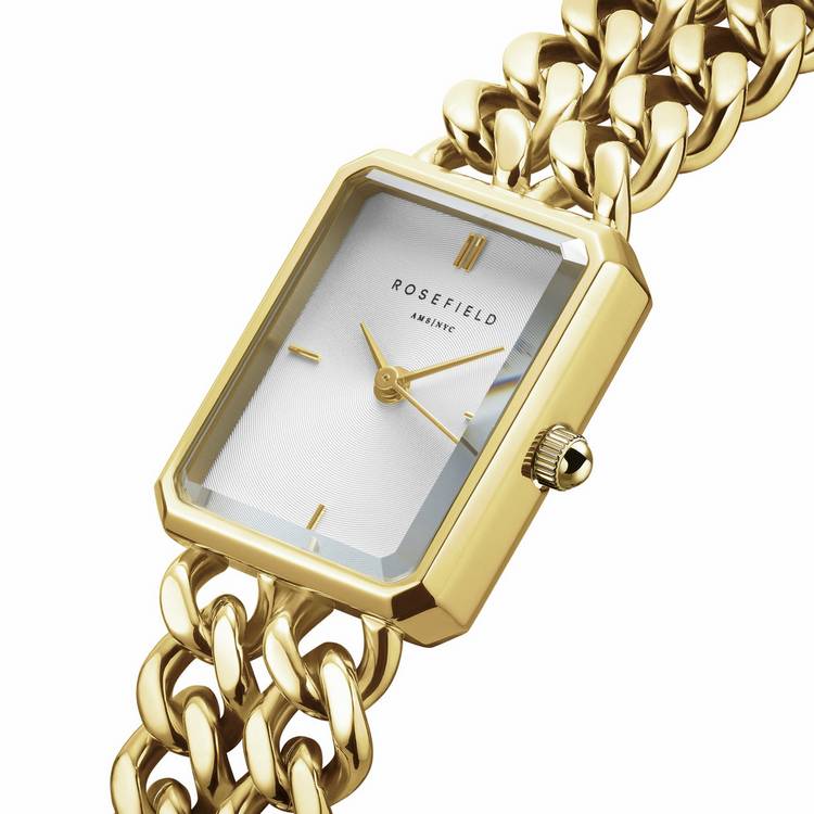 Rosefield ladies watch gold steel bracelet 24mm (British brand)