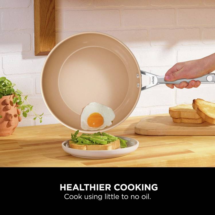 Ninja Extended Life Ceramic saucepan set 3 piece - British product