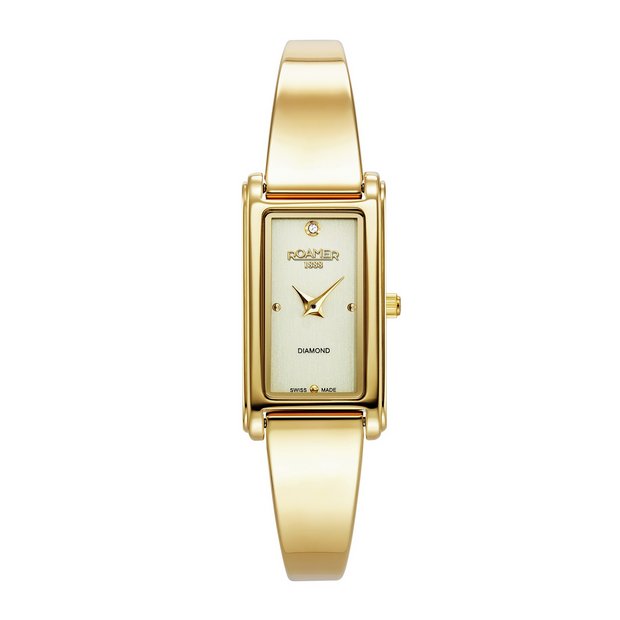 Roamer gold ladies bangle watch 30mm (British brand)