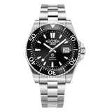 Roamer dive watch black dial steel bracelet 42mm, UK version