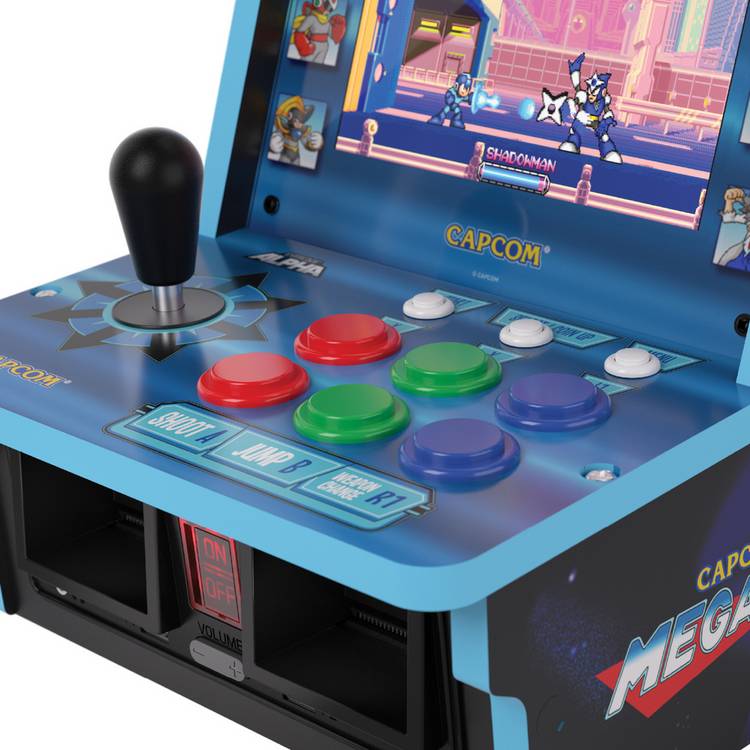 Evercade Alpha Mega Man bartop arcade with 6 Capcom games (British brand)