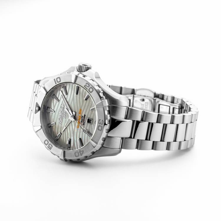 Roamer ladies steel bracelet watch, imported from the UK