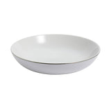 Argos Home silver rim porcelain pasta bowls set of 4 (British brand)