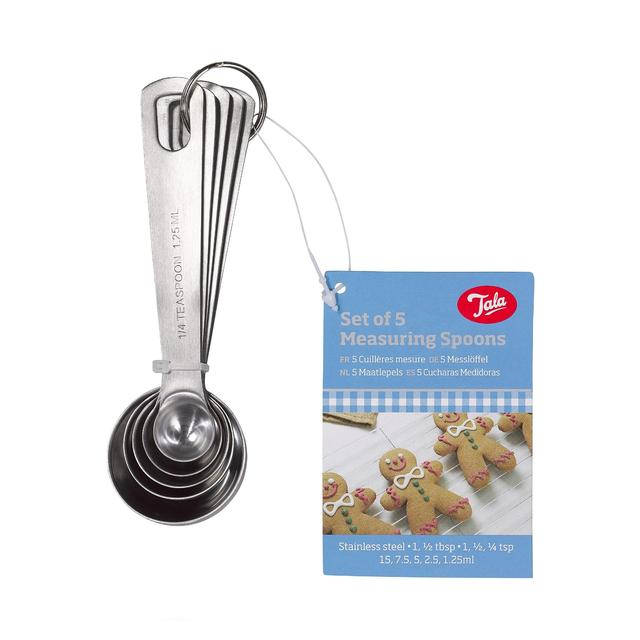 Tala 5 Measuring Spoons ml tsp tbsp   5 per pack GOODS M&S   