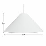 Habitat Oatmeal Cone Taper XL Lampshade 50cm (British brand)