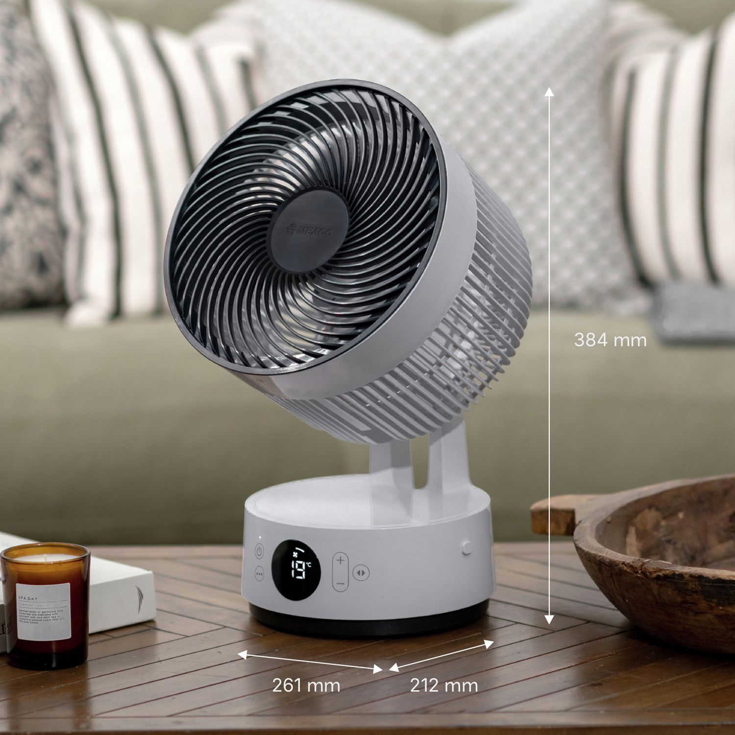 Meaco Sefte rechargeable desk fan 8 inch (British brand)