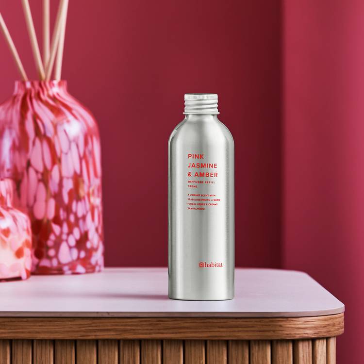 Habitat diffuser refill Pink Jasmine and Amber 180ml, imported from the UK