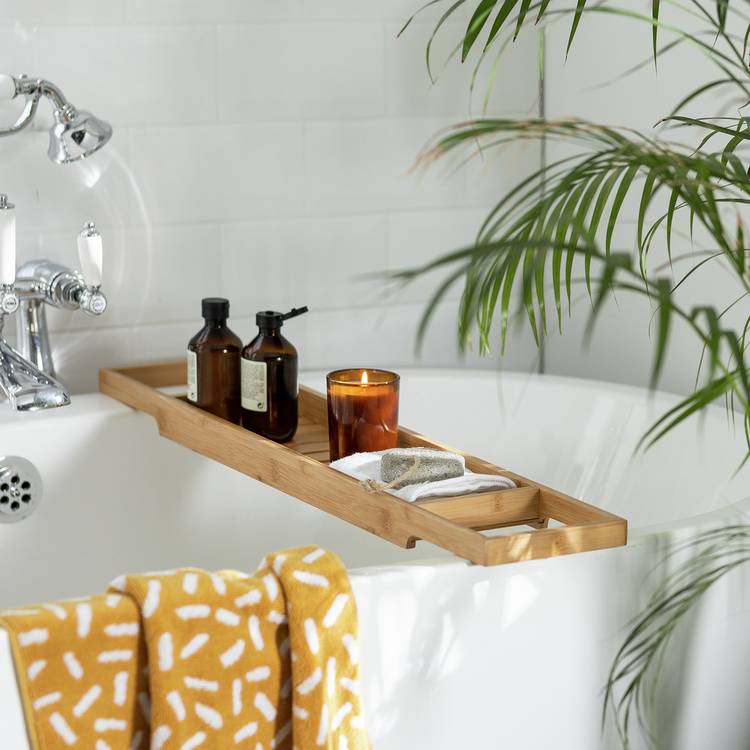 Habitat bamboo bath bridge natural 76cm (British brand)