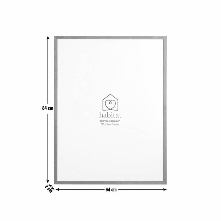 Habitat walnut Ontario picture frame 60x80cm, imported from the UK