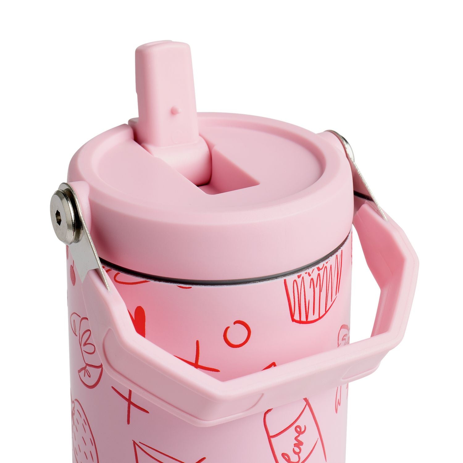 Argos Home travel cup pink icon 840ml - British product