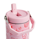 Argos Home travel cup pink icon 840ml - British product