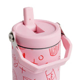 Argos Home travel cup pink icon 840ml - British product