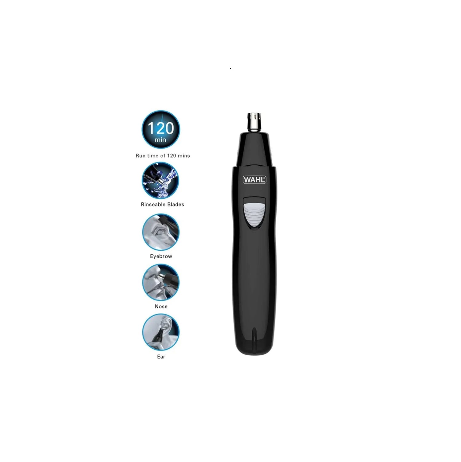 Wahl rechargeable nose ear trimmer - British product