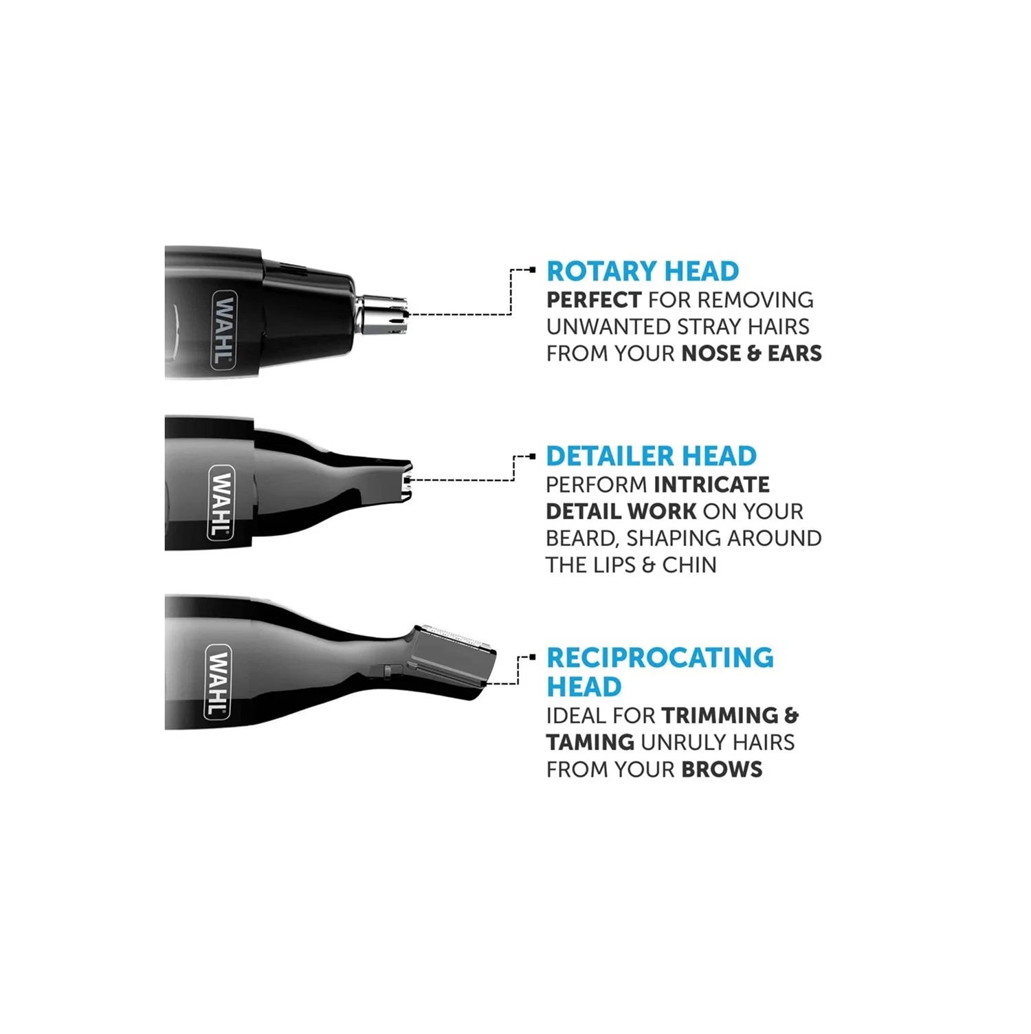 Wahl rechargeable nose ear trimmer - British product
