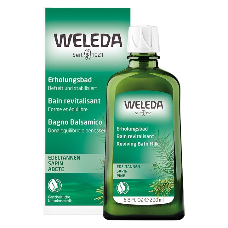 Weleda Pine Reviving Bath Milk 200ml Bath Soak & Oil Holland&Barrett   