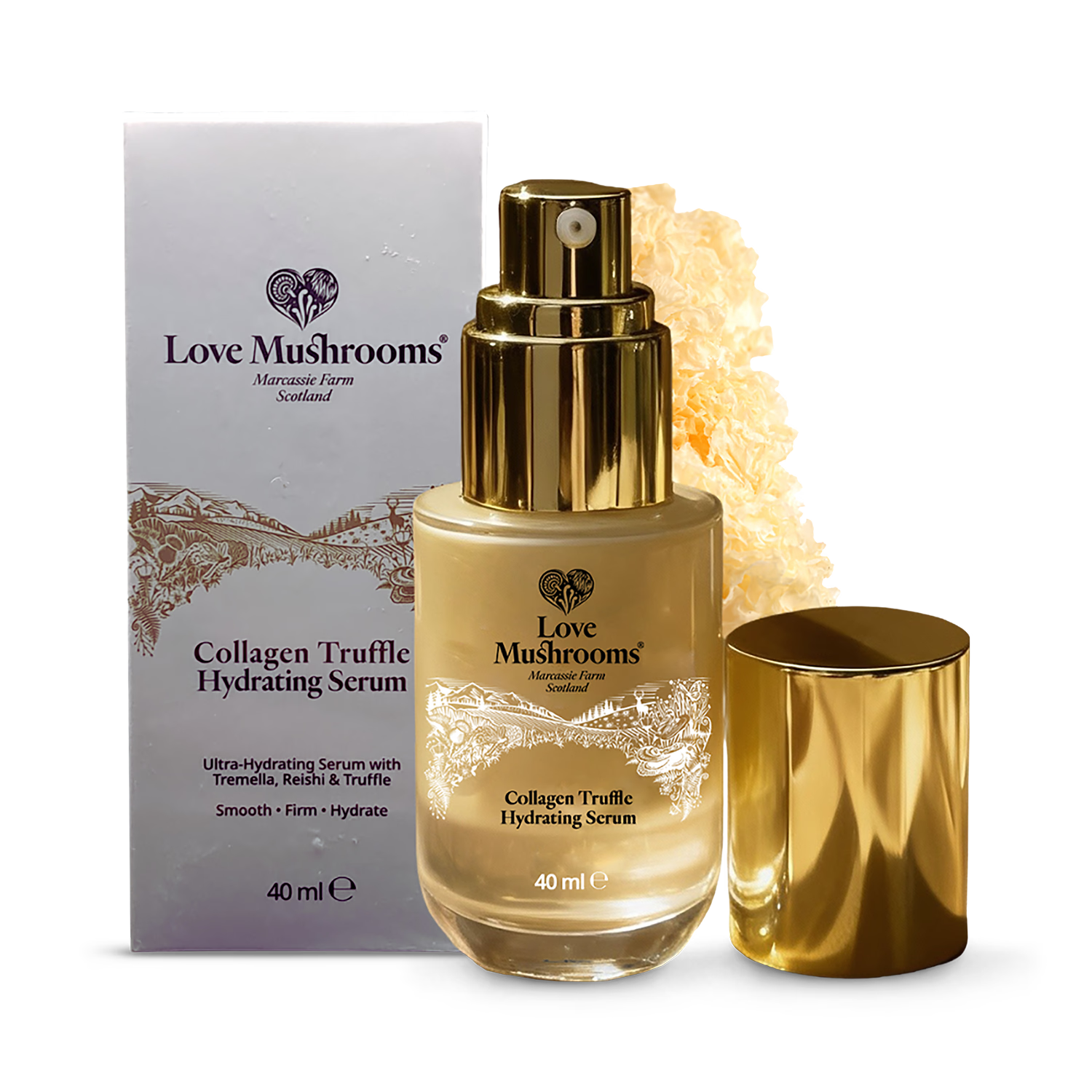 Love Mushrooms White Truffle Serum 1Pack, imported from the UK