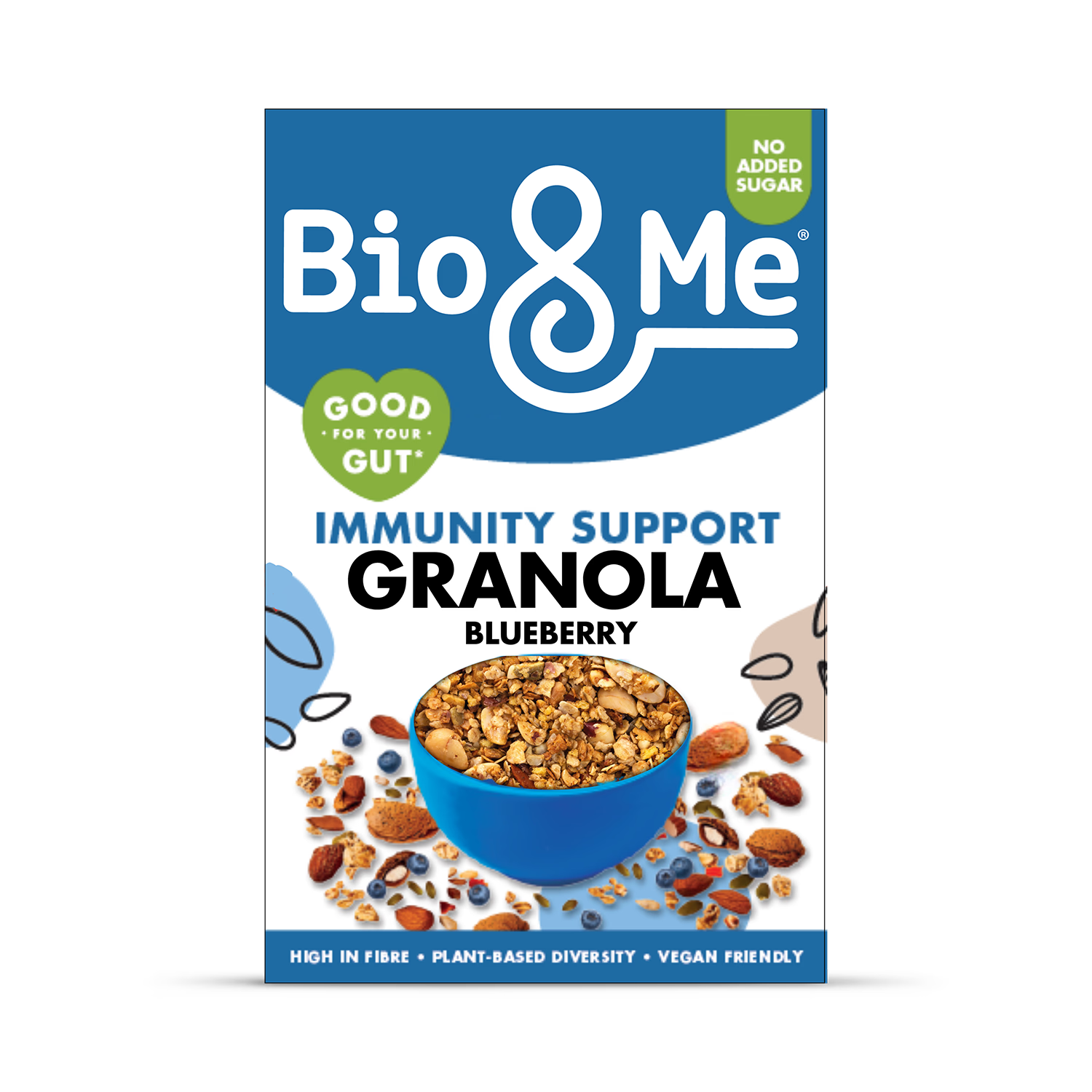Bio & Me Immunity Support Blueberry Granola 360g - British product