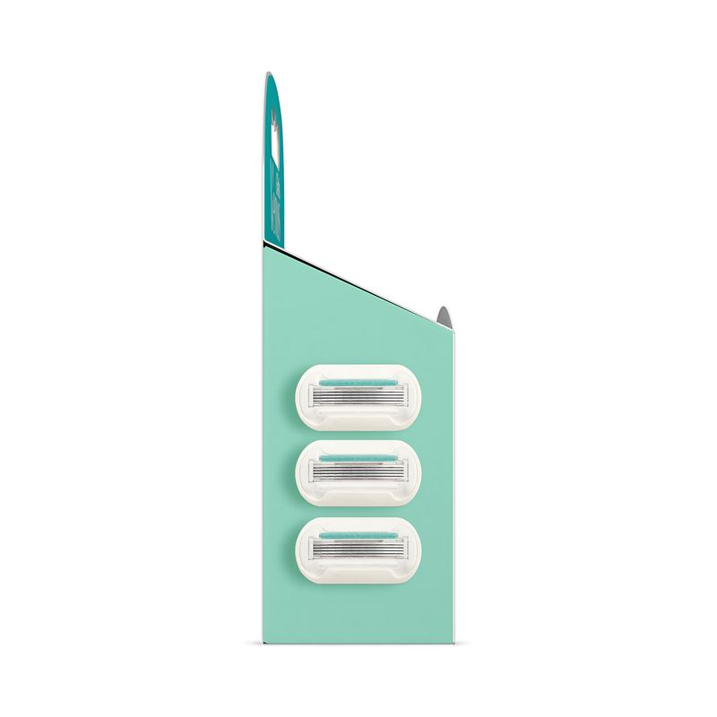 Gillette Venus Deluxe Smooth Sensitive razor blade refills pack of 3, UK version