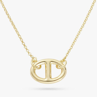 Argos Revere 9ct Gold Plated Silver Marine Pendant Link Necklace- Buy online at McGrocer