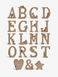 Natural Bertie the Bear Monogram Ornaments