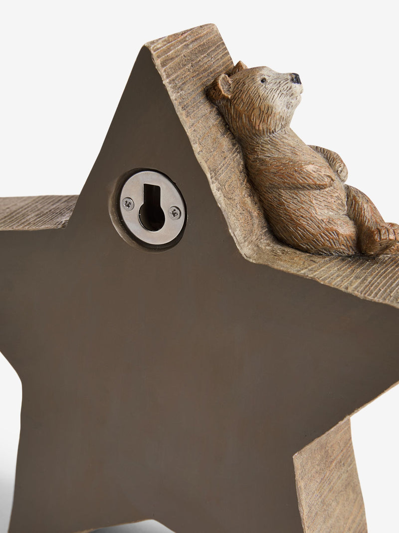 Natural Bertie the Bear Monogram Ornaments