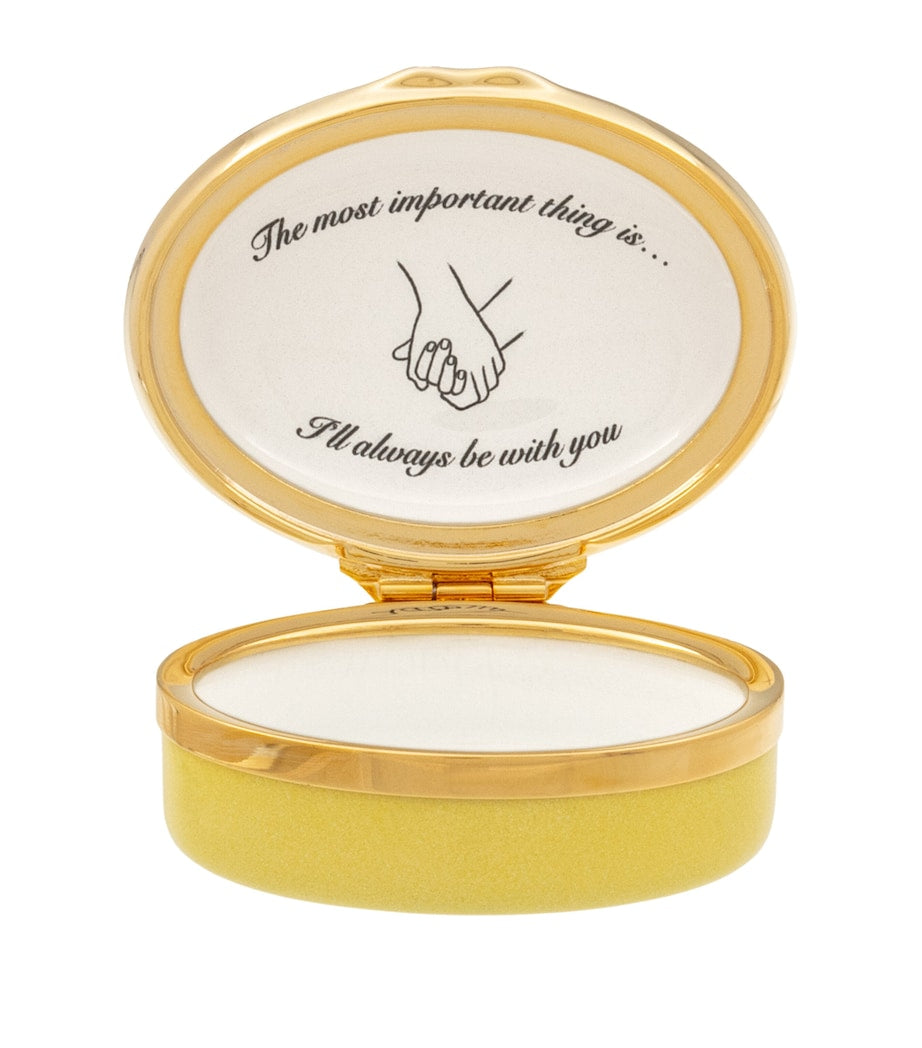 Halcyon Days enamel box with Winnie-the-Pooh and Piglet design (British brand)