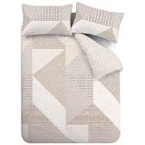 Catherine Lansfield Larsson Geo Neutral bedding set single, imported from the UK