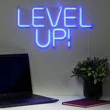 Searchlight blue neon wall light 41cm, imported from the UK