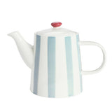 Habitat Blue Stripe teapot 1.1 litre stoneware - British product