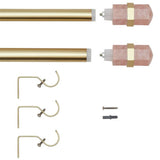 Argos Home rose extendable curtain pole 110-300cm (British brand)