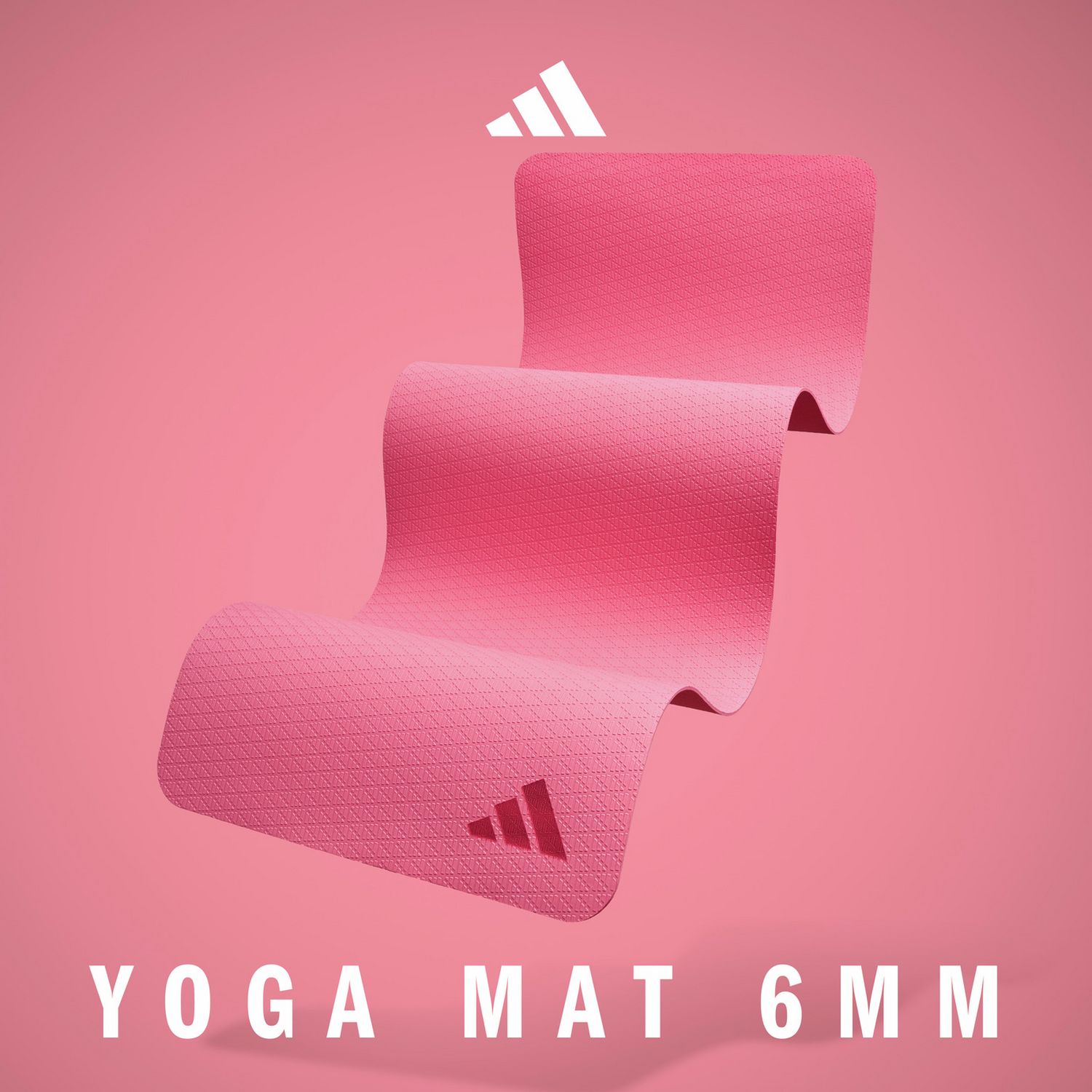 Adidas Pink Fusion yoga mat 6mm, imported from the UK