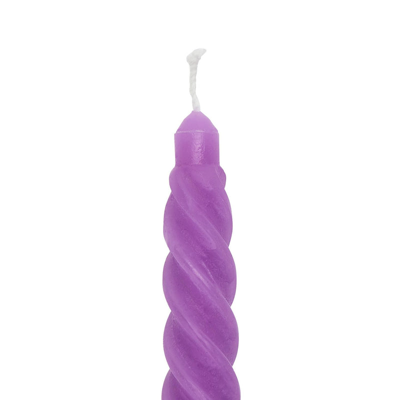 Argos Home twist taper candles in pastel shades (British brand)