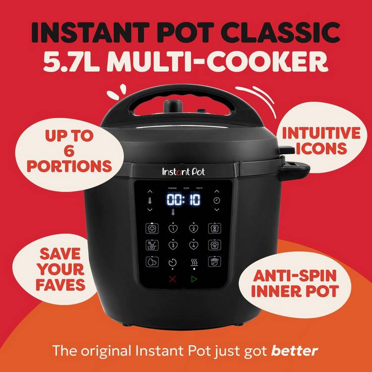 Instant Pot Classic multi cooker 5.7L, imported from the UK
