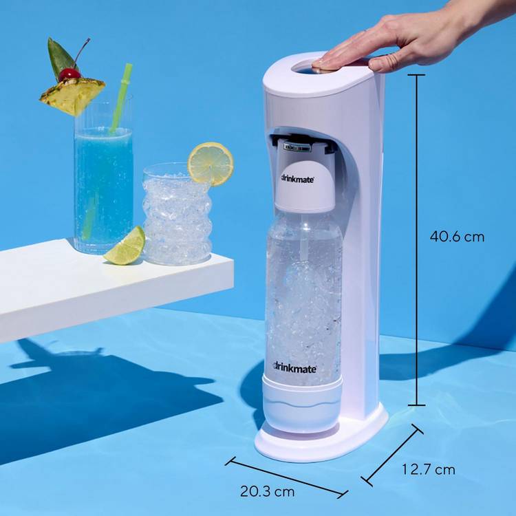 Drinkmate OmniFizz sparkling water maker matte black (British brand)