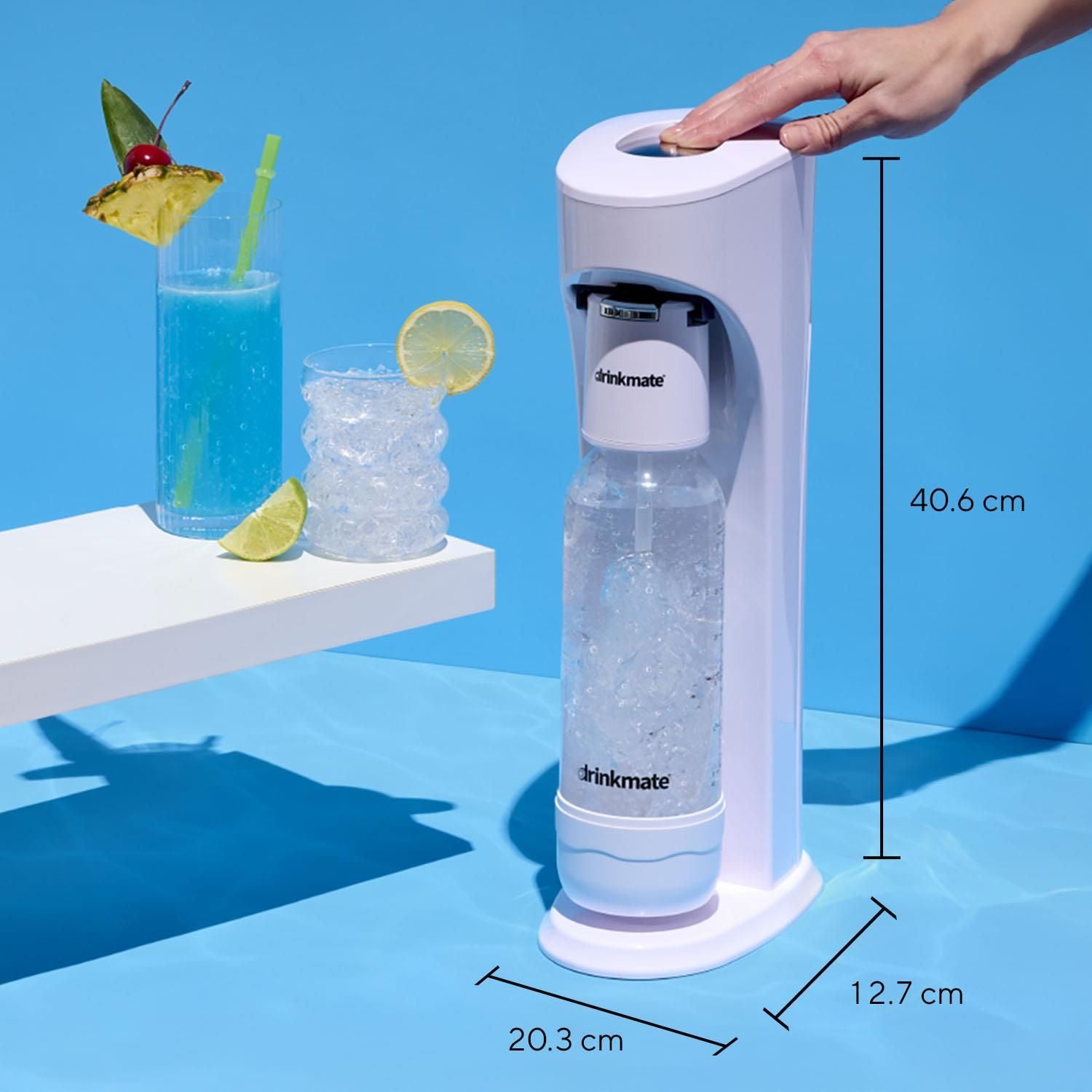Drinkmate OmniFizz sparkling water maker matte black (British brand)