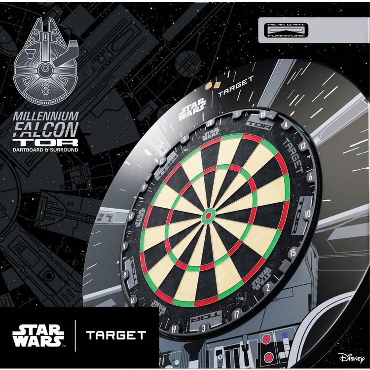 Star Wars Millennium Falcon dartboard surround set (British brand)