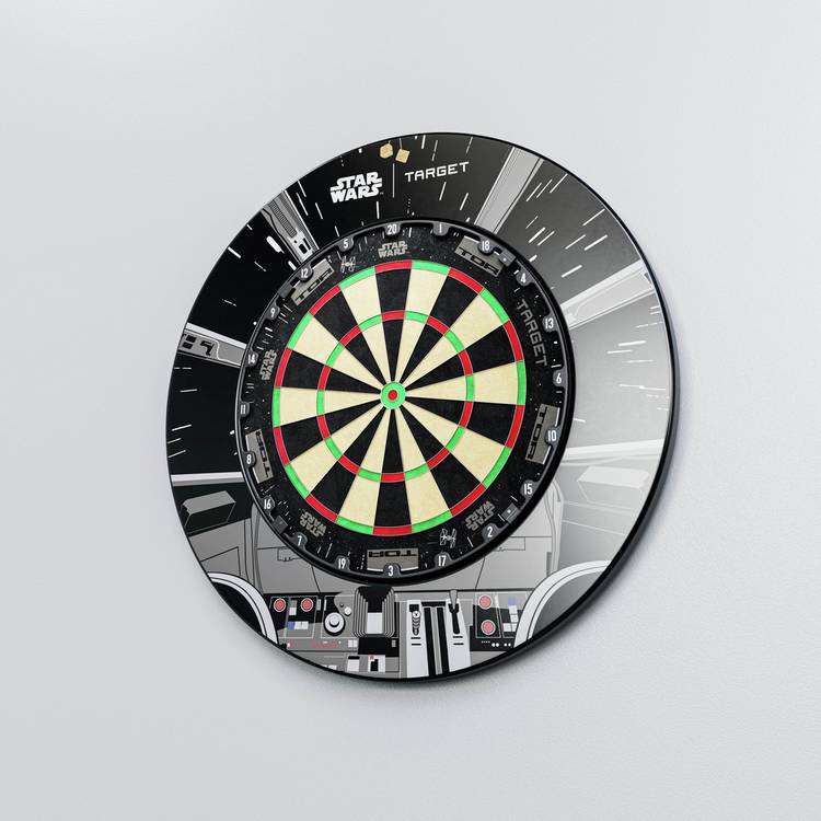 Star Wars Millennium Falcon dartboard surround set (British brand)