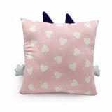 Bluey cushion sky blue 35x35cm with 3D ears - British product