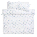 Argos Home blue spot bedding set single (British brand)