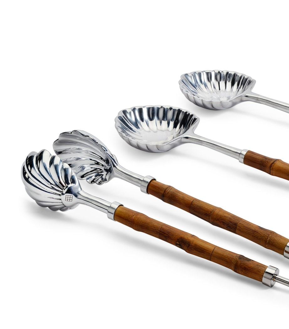 Soho Home Masen serving set with bamboo handles and stainless steel tips (British brand)