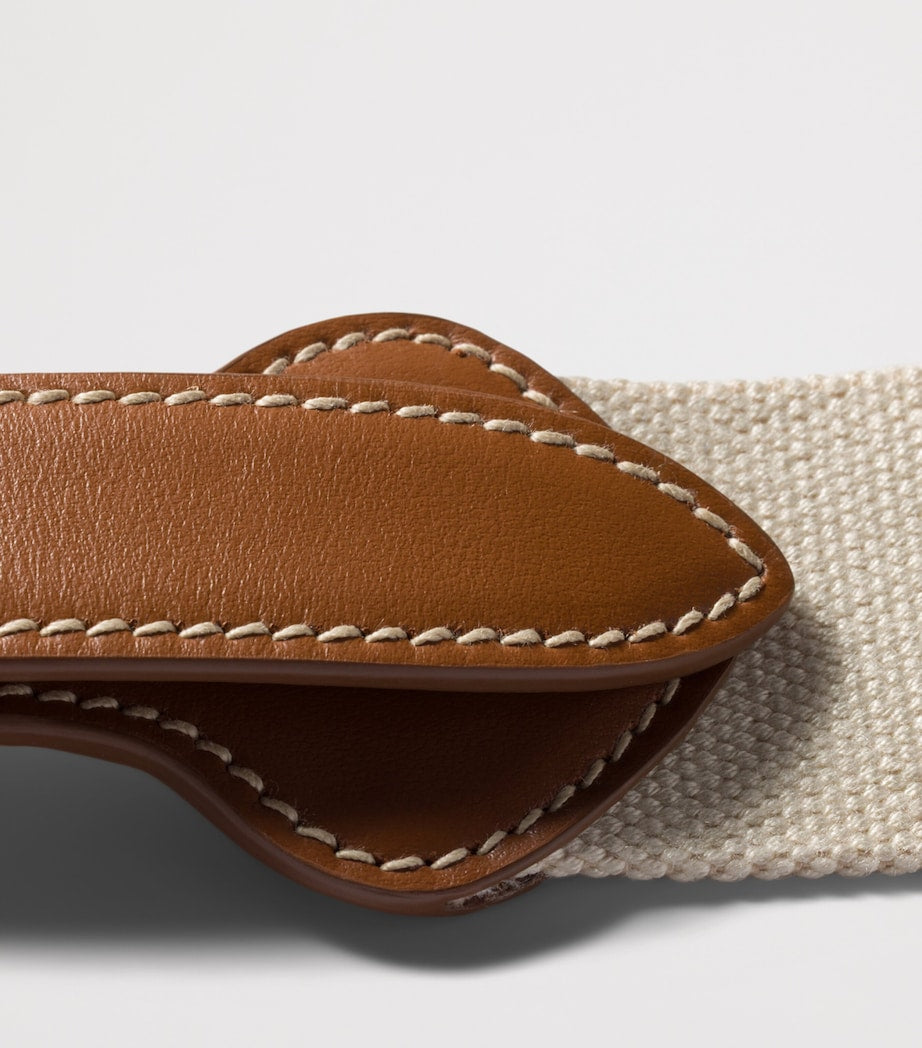 Miu Miu leather-cord belt with calfskin buckle, UK version