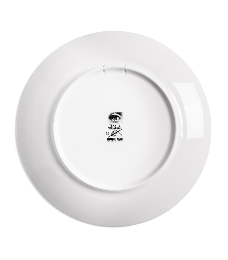 Fornasetti Tema e Variazioni No. 334 wall plate 26cm - British product
