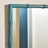 Habitat bamboo effect blue wall mirror 52x42cm, imported from the UK